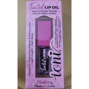 Ioni Tinted Lip Oil Plumberry Vitamin E Hydrating High Shine Plumping Gloss New
